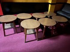 7 round side tables h60xw60cm