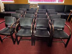 16 upholstered carver chairs