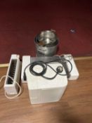 mixed lot to include toaster, hot plate, etc