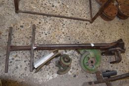 A large gauge pipe bender