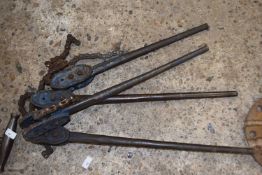 Mixed lot of Record 232 pipe chain wrenches