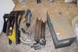 A Staffa Hydraulic tube bender with accessories and case