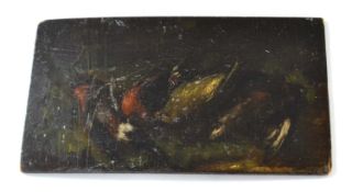 Follower of Jan Fijt (Belgium,1611-1661), study of dead trophy birds, oil on panel board,