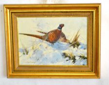 After Alan B.Hayman (British, 20th century), Grey Partridge, Pheasants in winter and a Woodcock,