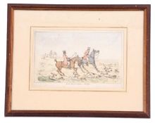 Pair of hunting prints