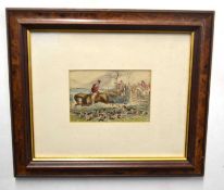 Two framed fox hunting prints