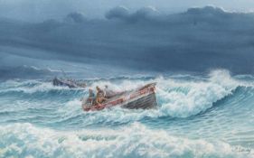 Michael Bensley (British, b.1959), The Louisa Heartwell escorting the Hoveller James and Ellen