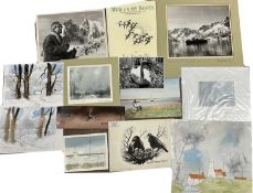 Hugh Brandon Cox (British,1917-2003), A collection of assorted watercolours on card, preparatory