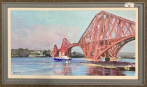 Paul Rowland (British, contemporary), 'Maid of the Forth', acrylic on board, signed and dated