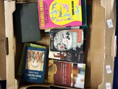 Box of mixed books on sociology etc