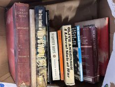 Fourteen various military interest books including The Great War - Ref: 688A