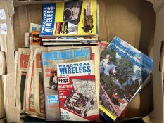 Box of mixed ephemera on mechanics, TV and radio, engineering interest etc - Ref: 717B