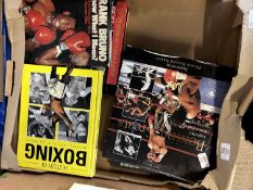 Eight large format boxing interest books - Ref: 644B
