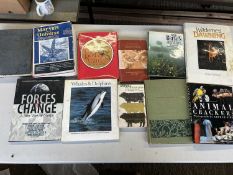 Box of mixed books on natural history to include With a Camera in Tiger Land by F W Champion, 1927