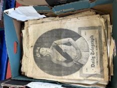 Mixed lot of early newspapers and magazines mainly Royalty 1930's to 1960's - approx 80 items