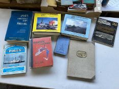 Mixed lot of rare antique books - approx 8 to include Glimpses of the East 1933, Combat Fleets of