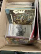 Box of various ephemera, including Childs annuals, leisure hour magazines, et cetera