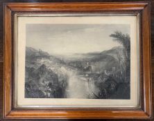 William Miller (Scottish,1796-1882), after JMW Turner, 'Modern Italy', engraving, 43x60cm, framed