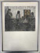 Joan Bevan (British,1916-2008), 'Watch with Mother', mixed media, signed and titiled in pencil,