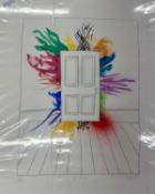 Patrick Hughes (British b. 1939), 'The Studio', limited edition lithograph printed in colours,