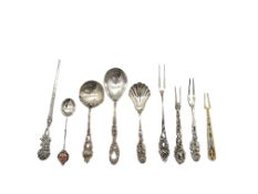 Konvolut von Silbergedeck