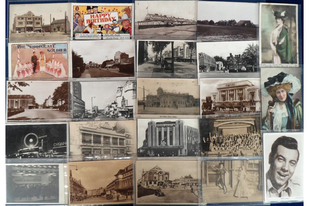 Postcards, Cinema, Theatre and Opera, approx. 350 cards to include Lilly Langtree (several), - Image 1 of 3