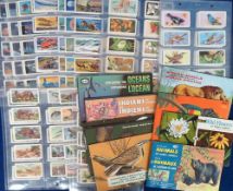 Trade cards, Brooke Bond (Canada), 6 sets, Dinosaurs, North American Wildlife in Danger, Songbirds