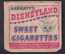 Sweet cigarette packet, Barratt's, Disneyland Sweet Cigarettes, paper packet issued for the True