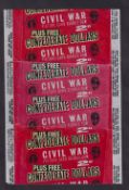 Trade card wrapper, A&BC Gum, 2d wrapper for Civil War News (gd)