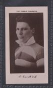 Cigarette card, Football, R. Binns, Halifax Town Footballers (Printed back), type card, A. Evans (
