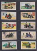 Trade cards, three sets, Lyons Maid 100 Years of Motoring (50 cards), Como Confectionery Speed 2nd