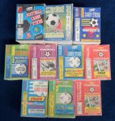Sweet cigarette packets, Barratt's, Football Candy Sticks, 9 different series each with a quantity
