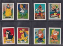 Trade cards, Barratt's, Walt Disney Characters, 'M' size, (set, 35 cards) (gd)