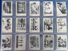 Trade cards, A&BC Gum, Monkees, (b/w), 'X' size (set, 55 cards) (mostly gd)