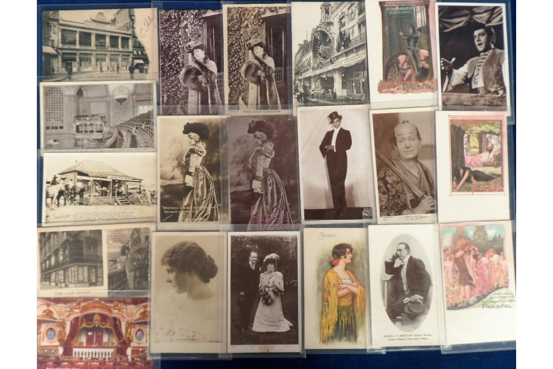 Postcards, Cinema, Theatre and Opera, approx. 350 cards to include Lilly Langtree (several), - Image 2 of 3