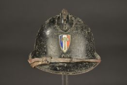 Casque Adrian 1926 Police de Vichy. Adrian 1926 Vichy Police helmet.