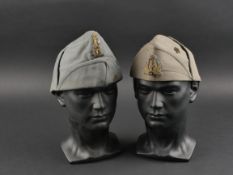 Bonnets de police italien. Italian police hats