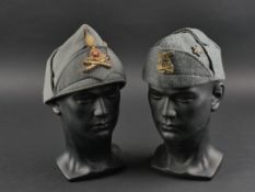 Bonnets de police italien. Italian police hats