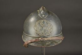 Casque Adrian 1915 service de sante. Adrian 1915 health service helmet. 