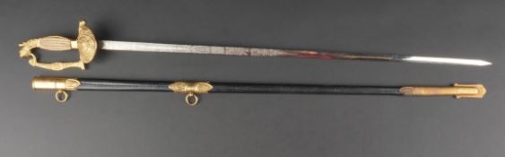 Epee de cours italienne. Italian course sword.