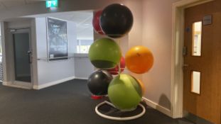 Standing 8 Fitness Ball Rack