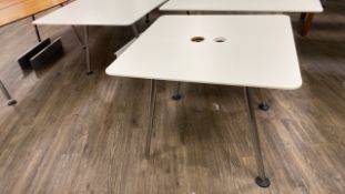 White Square Table