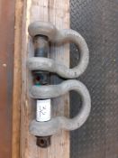 A pair of shackles