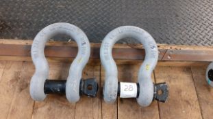 A pair of shackles