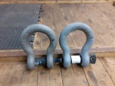 A pair of shackles