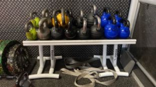 Kettle Bells on Racking