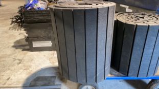 Roll of rubber flooring