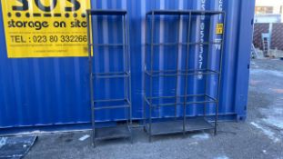 2x Metal Shelving