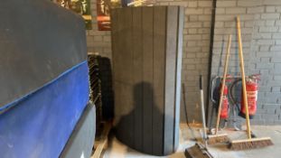 Roll of rubber flooring