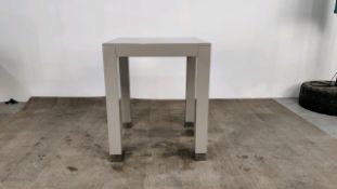 Side Table - Grey Gloss Finished